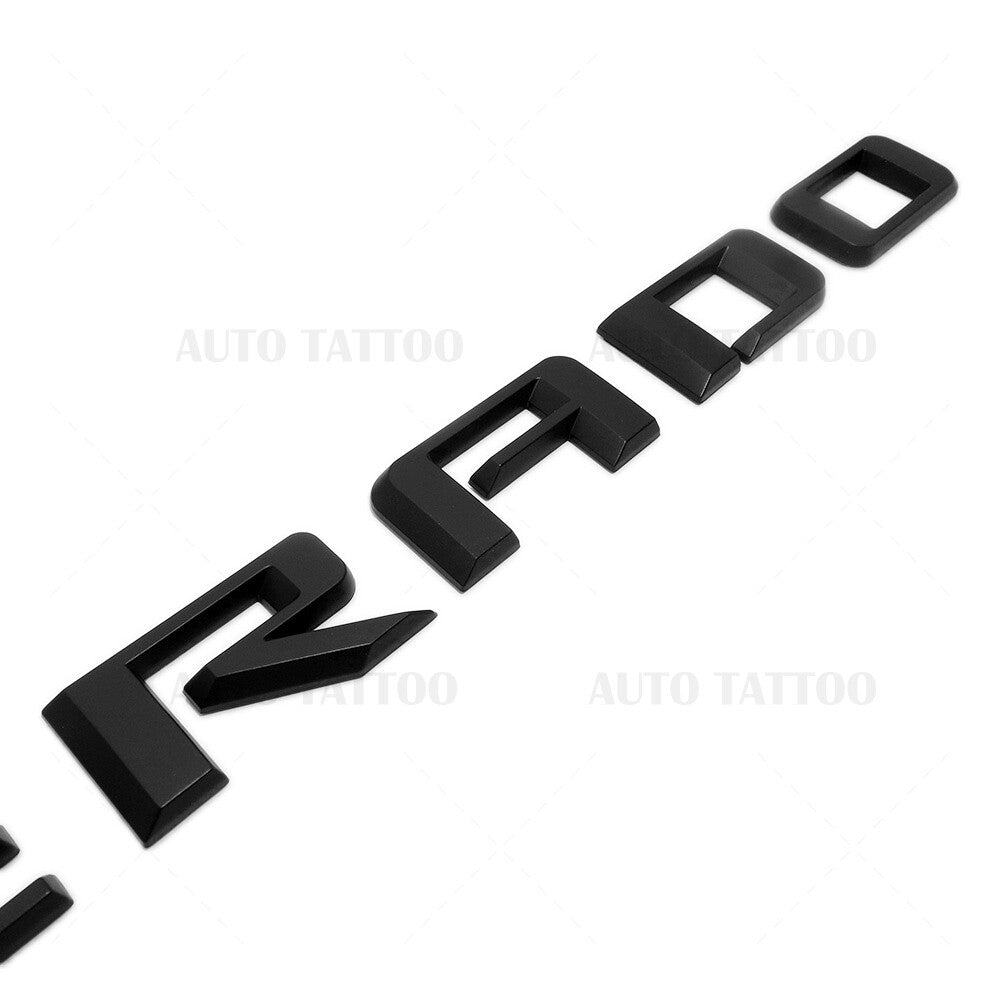 19-21 Matte Black Silverado Custom 1500 Tailgate Letter Logo Emblem Badge Z71