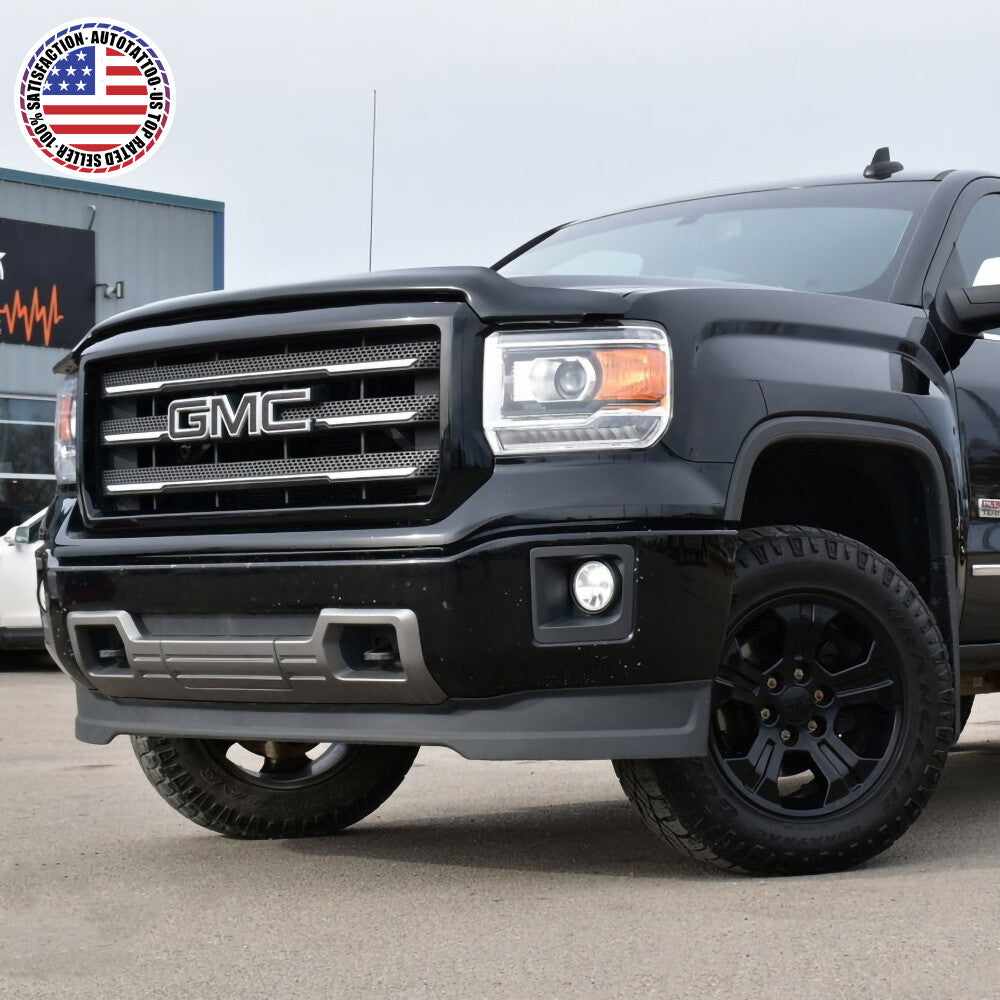 For 14-19 GMC Sierra Front Grille Tailgate Letter Replace Emblem Nameplate Black