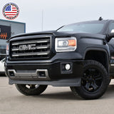 For 14-19 GMC Sierra Front Grille Tailgate Letter Replace Emblem Nameplate Black