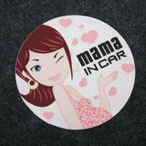 Universal Women's Mama in Car Pregnant Lady Sticker Car SUV Decoration Decal