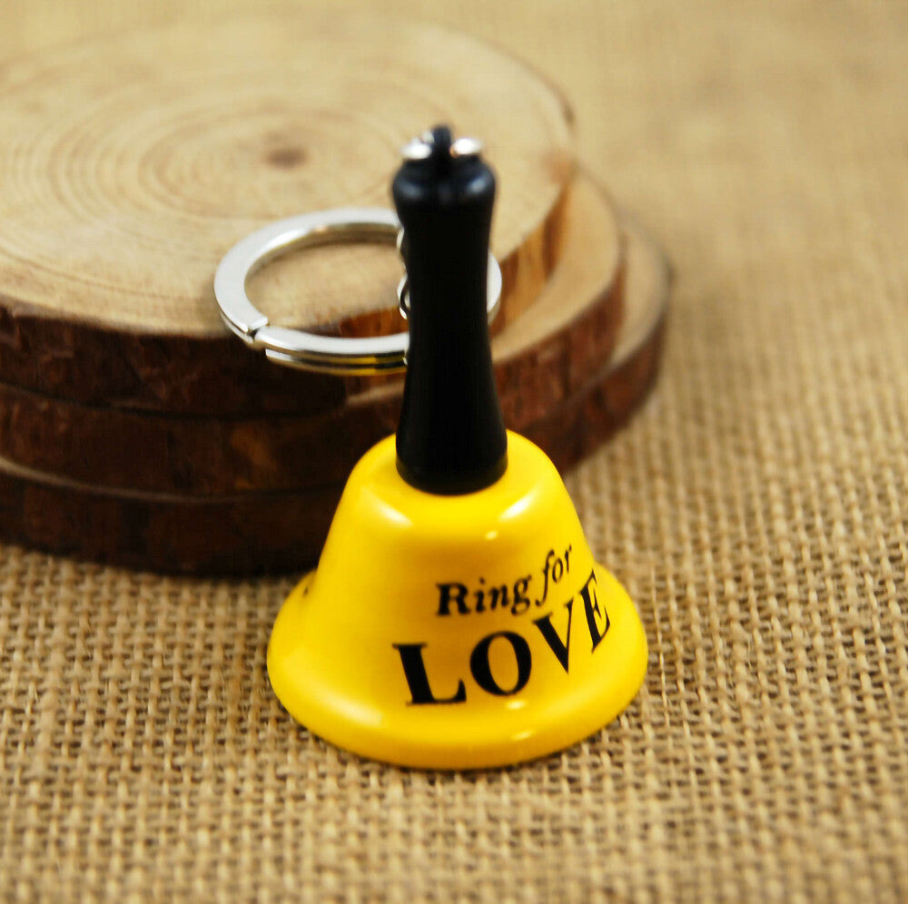 Cute Hand Bells Ring for Love A Coffee or A Beer Keychain for Decoration or Gift