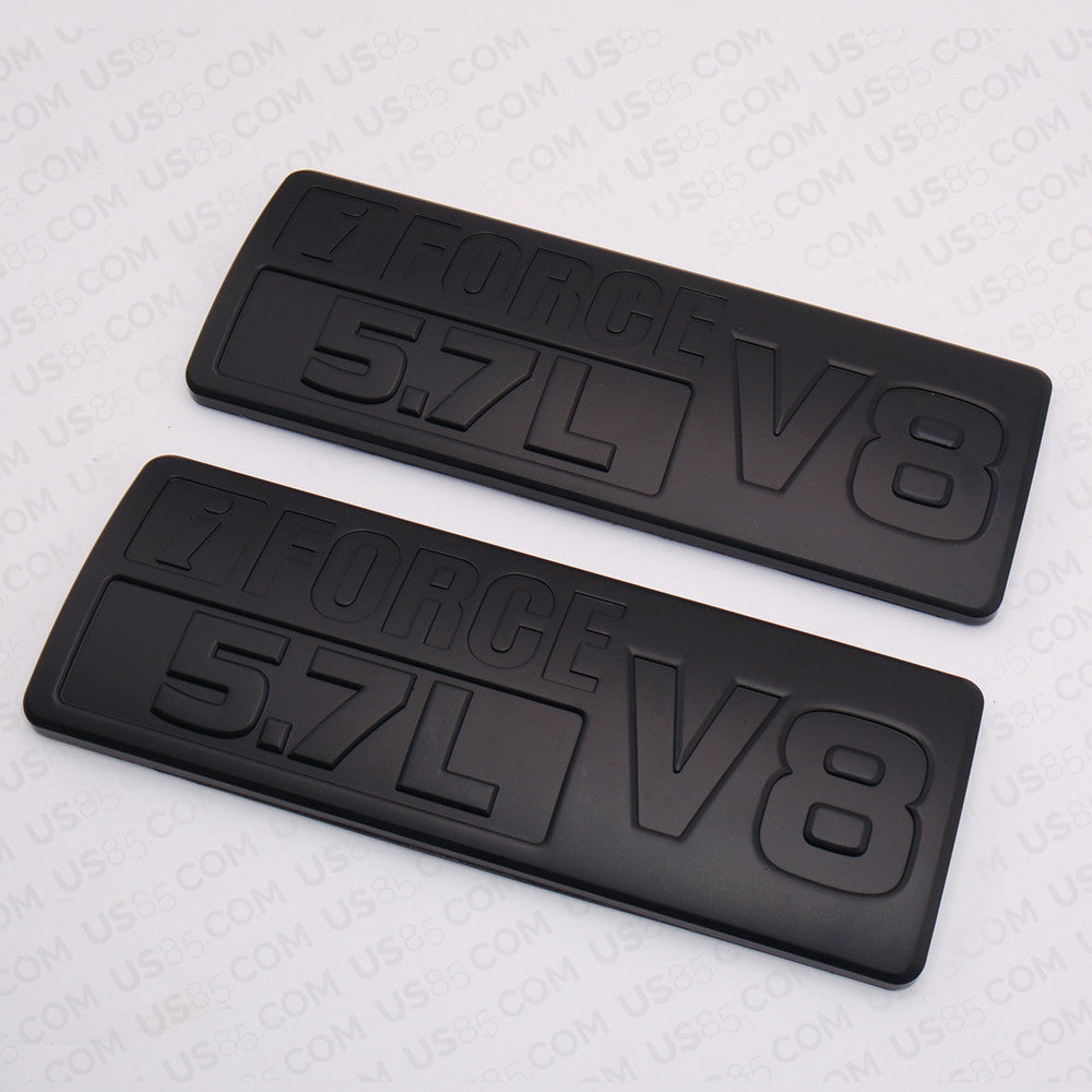 Set 3D Tundra 4x4 I-Force 5.7L V8 TRD PRO Black Out Nameplate Logo Emblem Kit