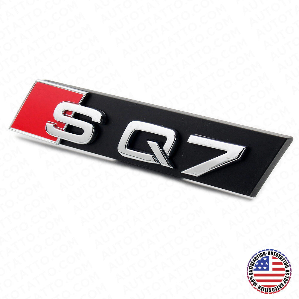 Audi SQ7 Front Grille Bumper Radiator Lettering Emblem Badge Logo Sport Chrome