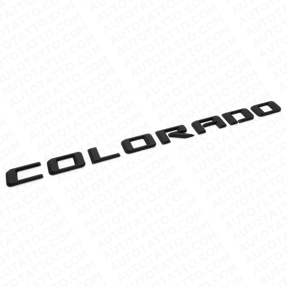 21+ Chevy Colorado Fender / Tailgate Matte Black Badge Logo Emblem Truck Sport