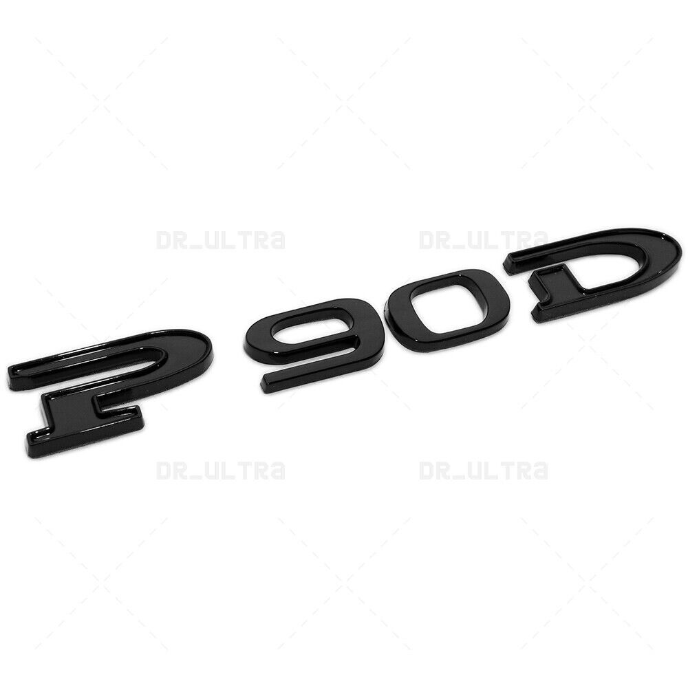 Tesla Rear Liftgate Lid Model P90D Nameplate Logo Badge Emblem Sport Gloss Black