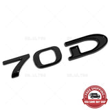 Tesla Rear Liftgate Lid Model 70D Nameplate Logo Badge Emblem Sport Gloss Black