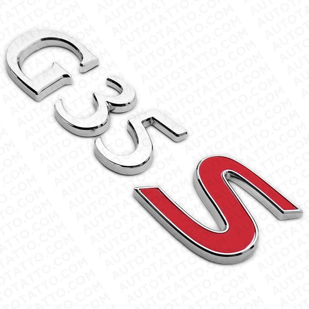 For Infiniti G35s Rear Trunk Logo Letter Badge Emblem Nameplate Sport Chrome