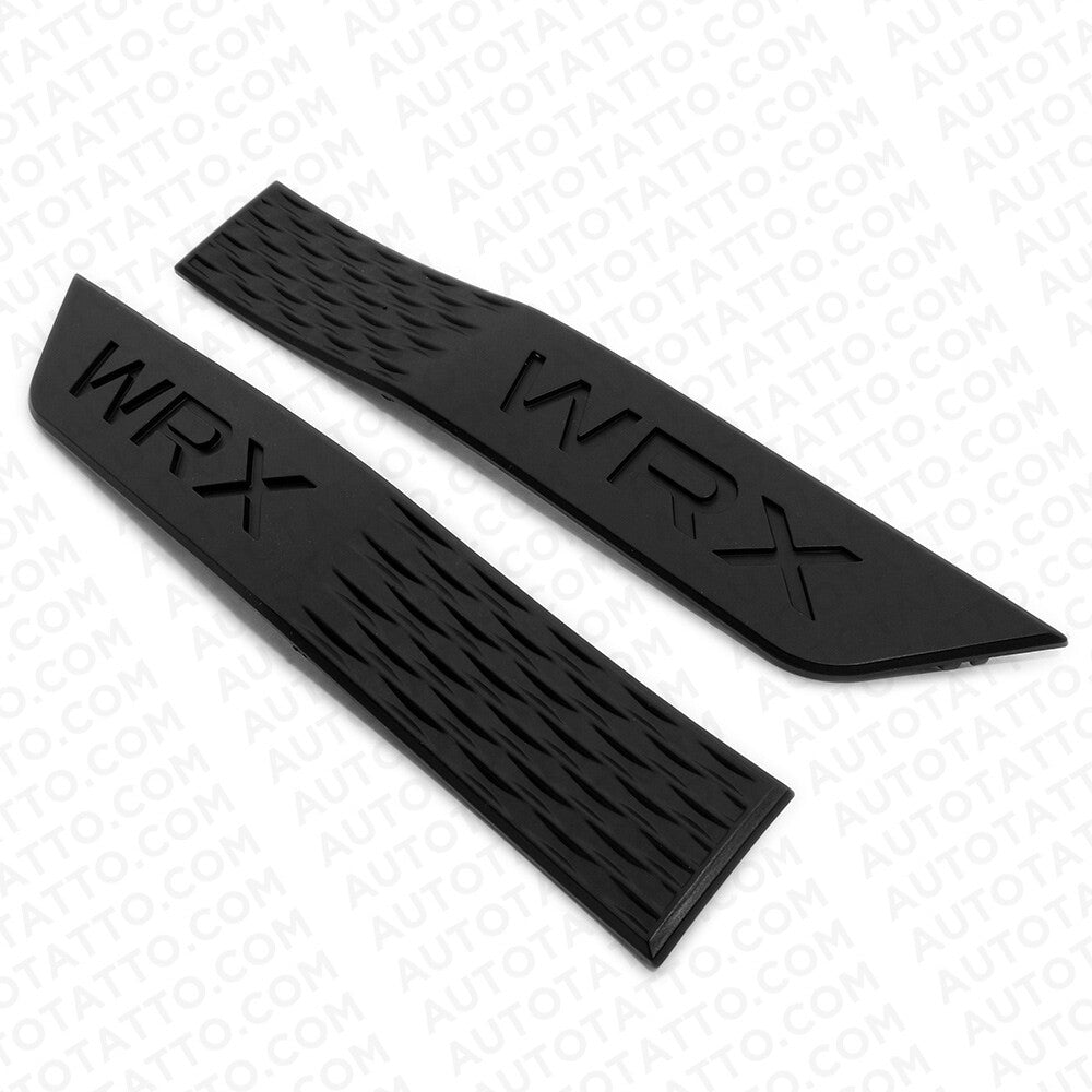 Black - Right / Left Fender GARNISH Badges Emblem Subie JDM Logo 15-21 W-R-X