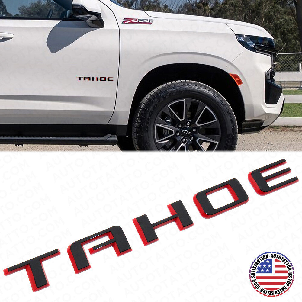 2021+ Chevy Tahoe Redline Front Side Door Vehicle Nameplate Emblem Decorate