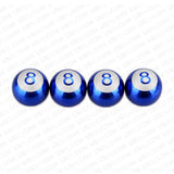 Universal No. 8 Eight Billiard Ball Car Round Caps Auto Valve Stems Decoration