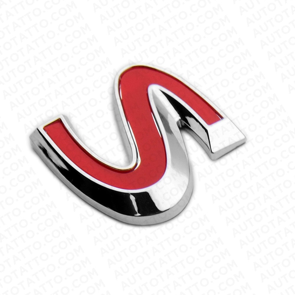 For Infiniti S Side Fender Left or Right Badge Emblem Nameplate Chrome Red