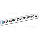 2x BMW M Performance Logo Emblem Badge Car Fender Tailgate Series Sport Chrome
