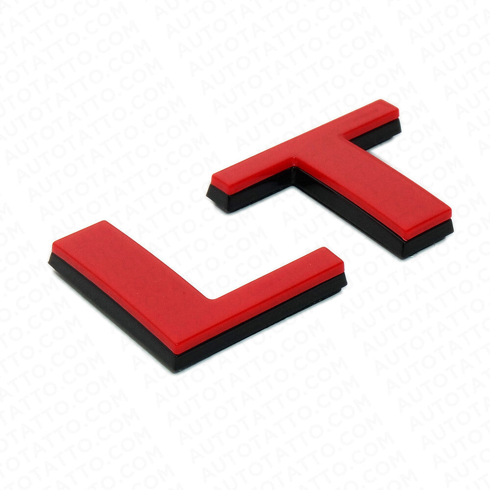 For Chevy Silverado Red Black LT Tailgate Logo Nameplates Letter 3D Decal Emblem