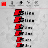 Audi S line Sport Car Wheels Brake Caliper Sticker Decal Logo Decoration Black