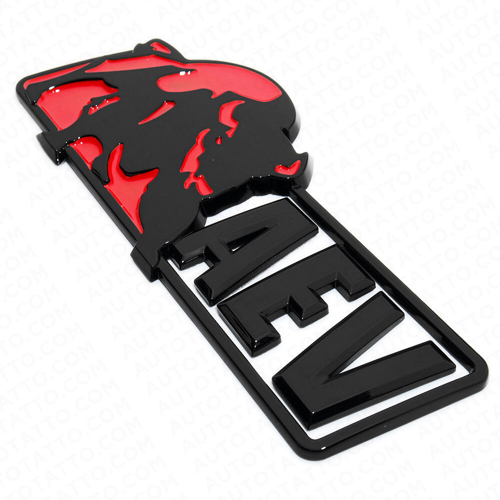 Chevrolet Colorado AEV Bison Tailgate Nameplate Logo Decal Emblem ZR2 Black Red