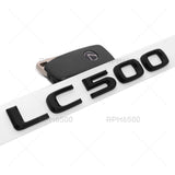 Lexus Trunk Rear LC 500 Letter Logo Badge Car Emblem Replace F-Sport Gloss Black