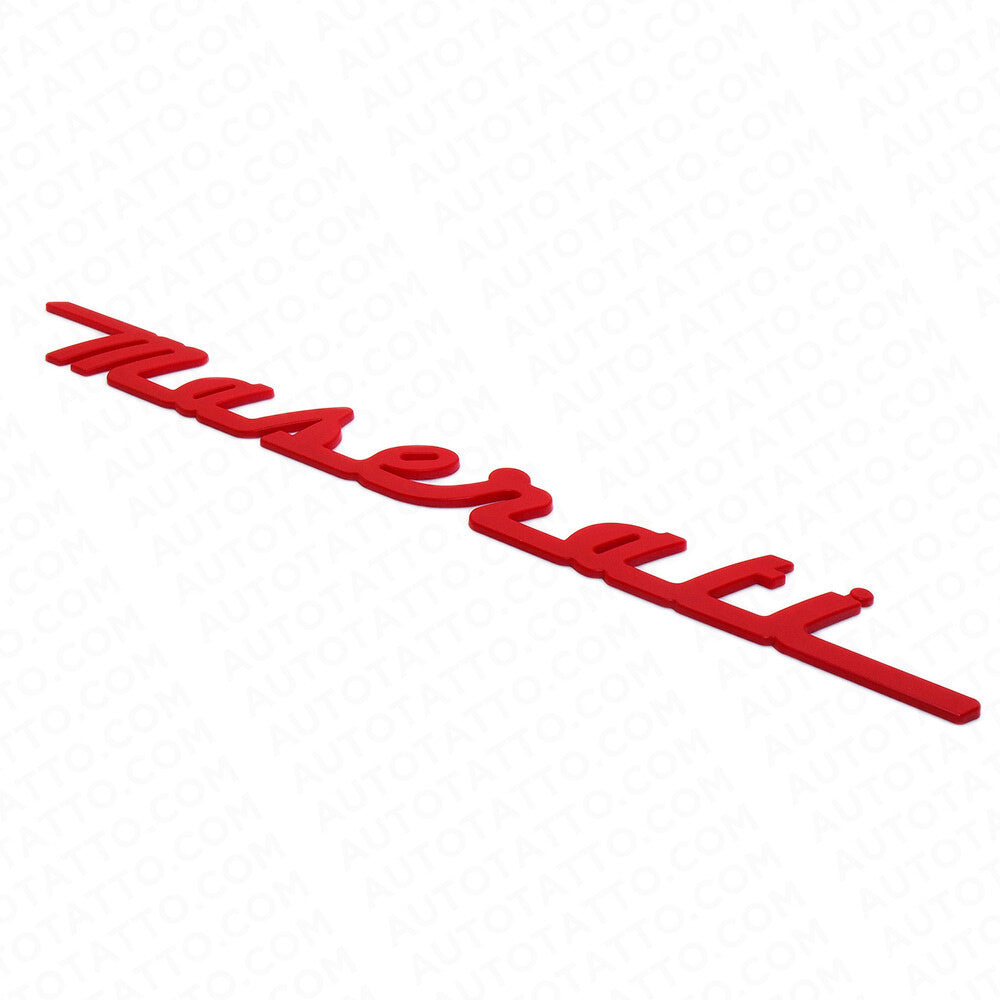 For Maserati Trunk Lid Letter Nameplate Logo Emblem Badges Sport OEM Red