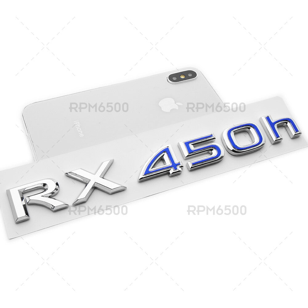 Lexus Liftgate OEM Chrome RX 450h Letter Logo Badge Car Emblem Replace F-Sport