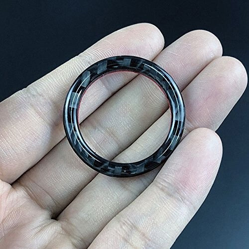 BMW E90 E92 E93 Engine Switch Start Stop Button Black Carbon Fiber Sticker Badge