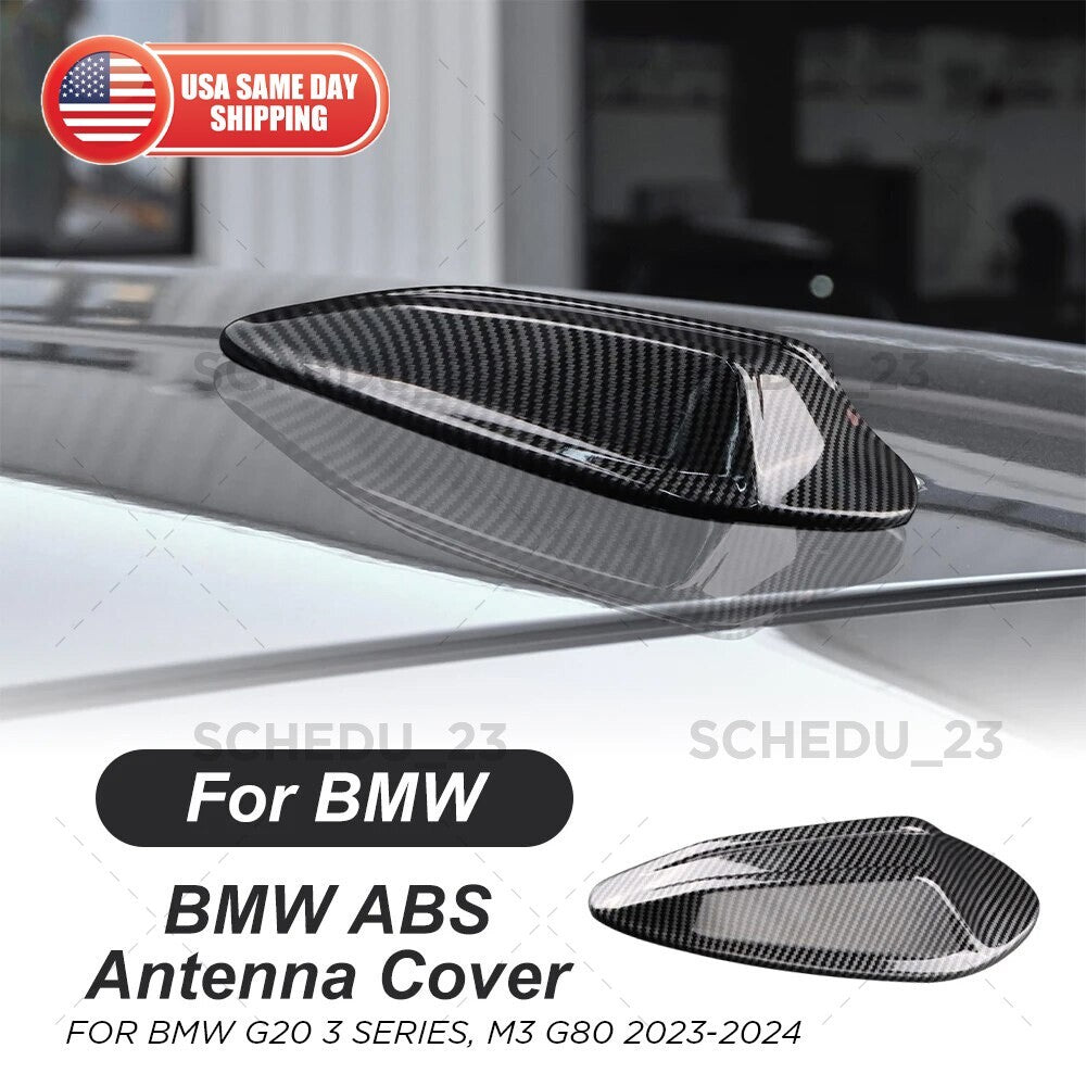 23-24 BMW G20 G80 G22 G26 G42 G87 G82 i4 Carbon Fiber Style Antenna Shark Cover