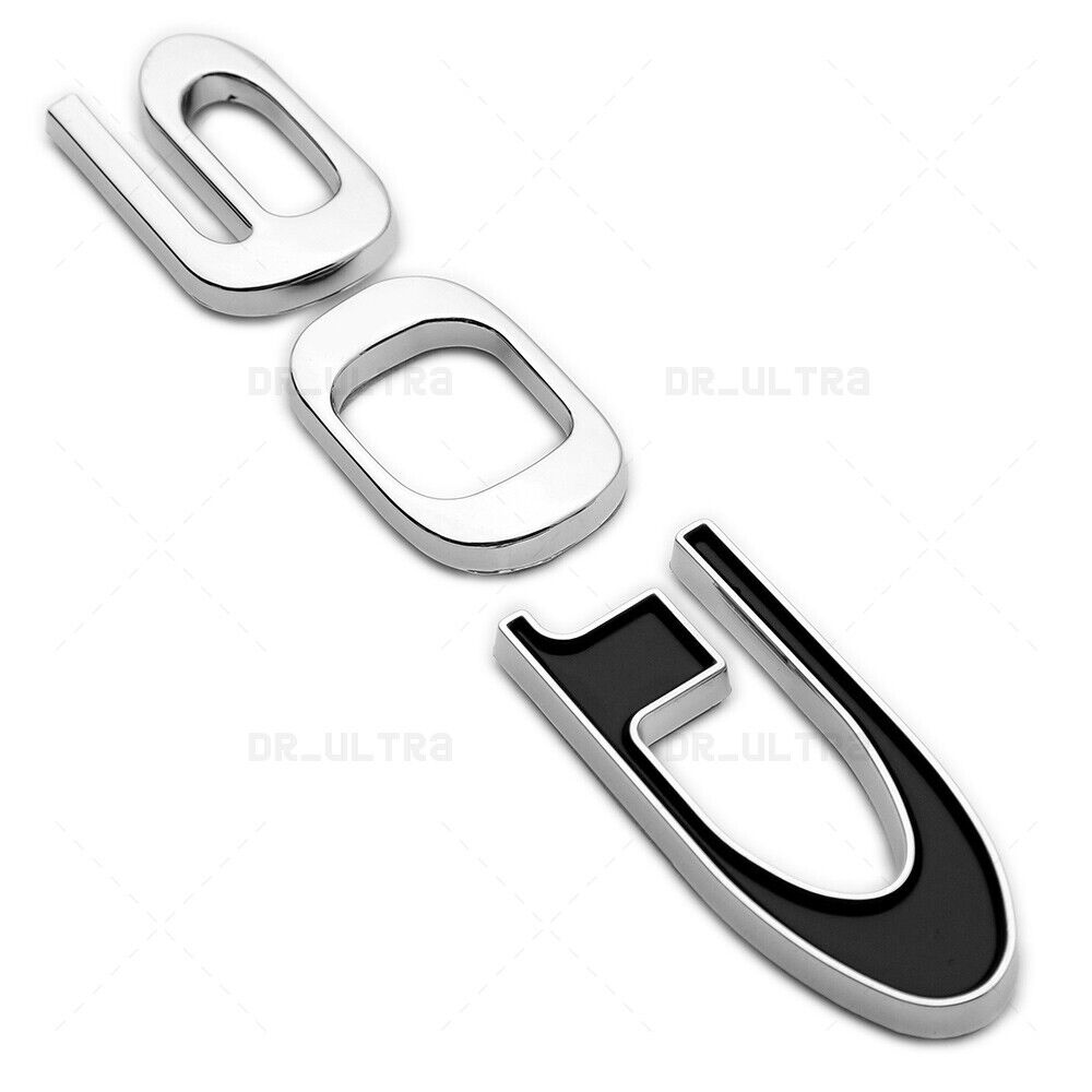Tesla Rear Liftgate Lid Model 90D Nameplate Logo Badge Emblem Sport Chrome Black