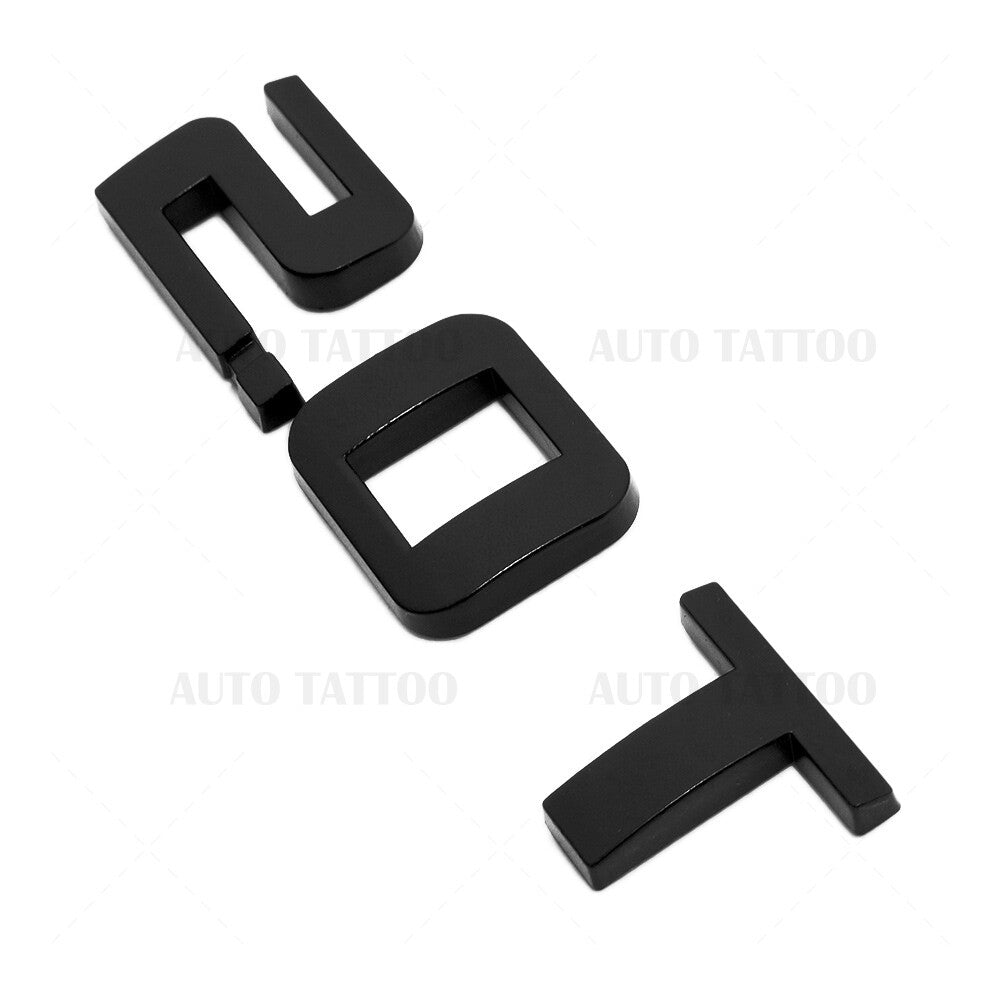 For Chevy Equinox Liftgate 2.0T Turbo Letter Logo Badge Emblem Sport Matte Black