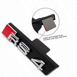 Audi RS4 Front Grille Bumper Radiator Lettering Emblem Badge Logo Sport Chrome