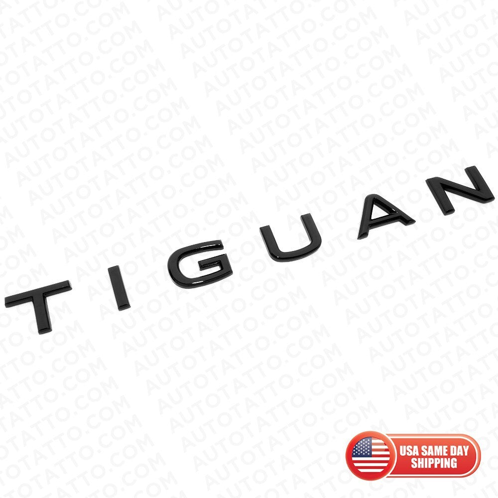 22-23 Tiguan Rear Liftgate Nmaeplate Badge Letter Emblem Gloss Black