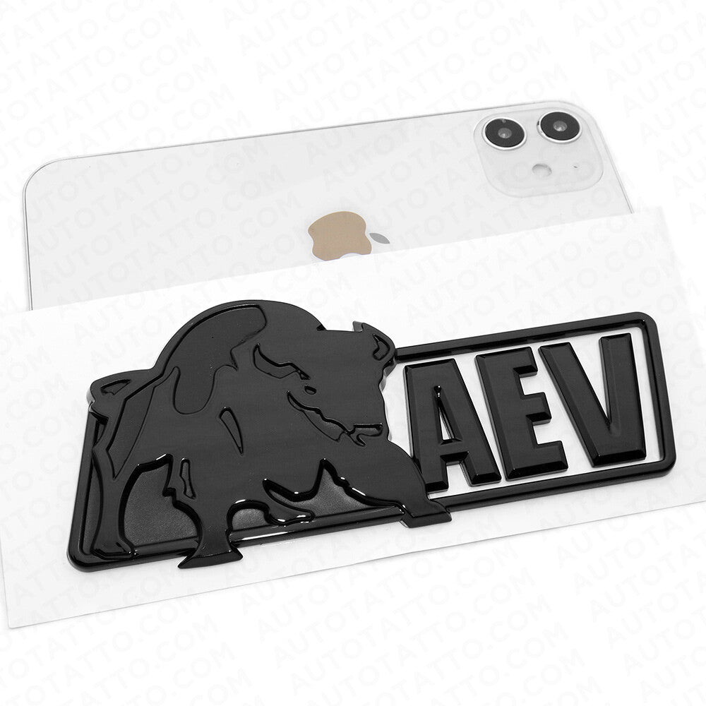 For Chevrolet Colorado AEV Bison Tailgate Nameplate Logo Decal Emblem ZR2 Black