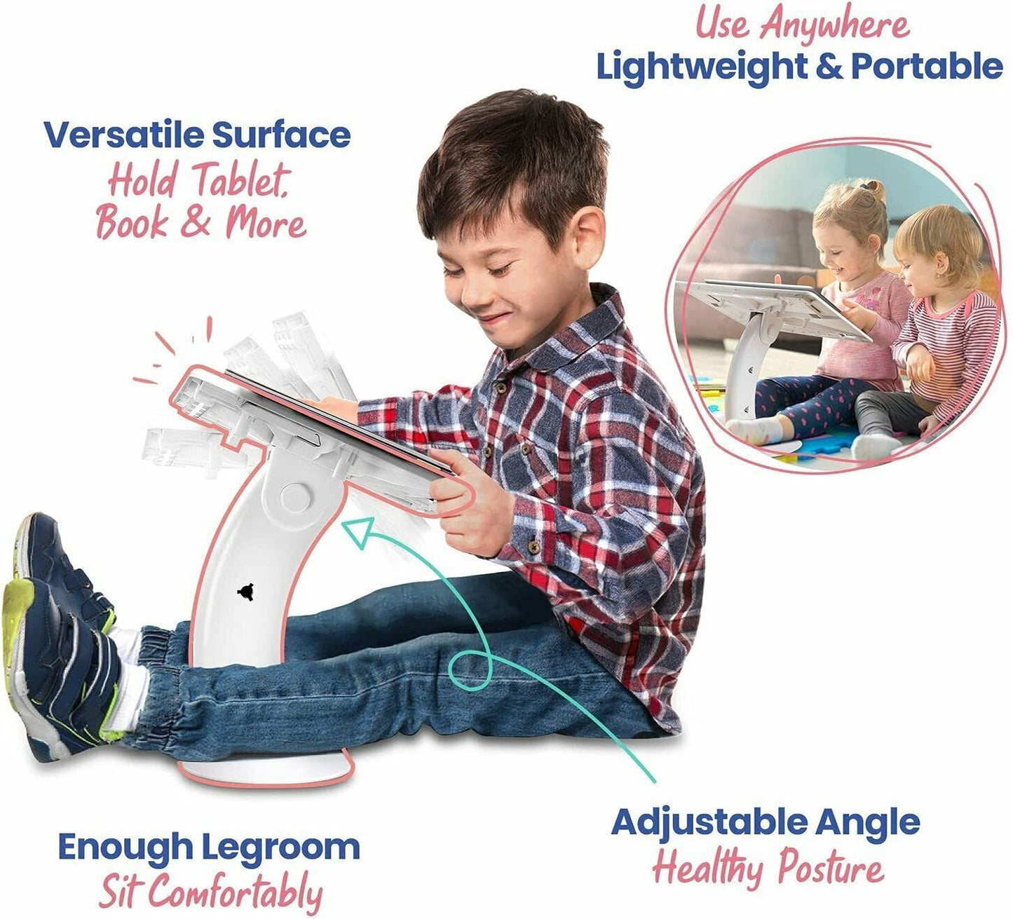 Genion Everywhere Lap Desk Portable Foldable Notebook Table Stand Bed Tray Pad