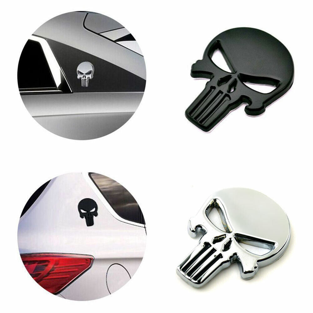 Universal 3D Fashion Metal Skull and Ghost Car Decal Sticker Auto Decoration