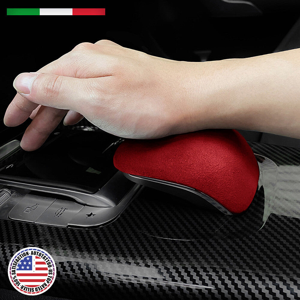Mercedes CLA A Class W177 W118 Alcantara Nubuck Suede Gear Shift Knob Cover Trim
