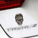 Universal 3D Fashion Metal Skull w/ USA Flag Emblem Car Decal Sticker Decoration