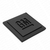 GM Logo Mark of Excellence 1.25" Fender Door Nameplate Emblem Badge Matte Black