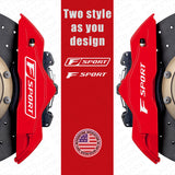 Lexus F Sport Car Wheels Brake Caliper Sticker 3D Decal Logo Decoration White