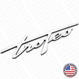 Maserati Ghibli Levante Grecale GT Side Fender Trofeo Emblem Badge Silver Black