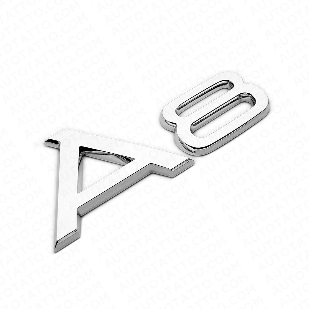 Audi A8 Chrome Rear Letter Tail Nameplate Trunk Emblem Badge Sport Sline