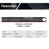 Black Carbon Fiber 5D Car Hood Sticker Stripe Decal For BMW Performance Sport
