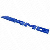 Blue Carbon Fiber Style AMG Sport Car Emblem 3D Trunk Lid Logo Badge Decoration