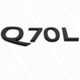 For Infiniti Q70L Rear Trunk Letter Badge Emblem Nameplate Sport Gloss Black