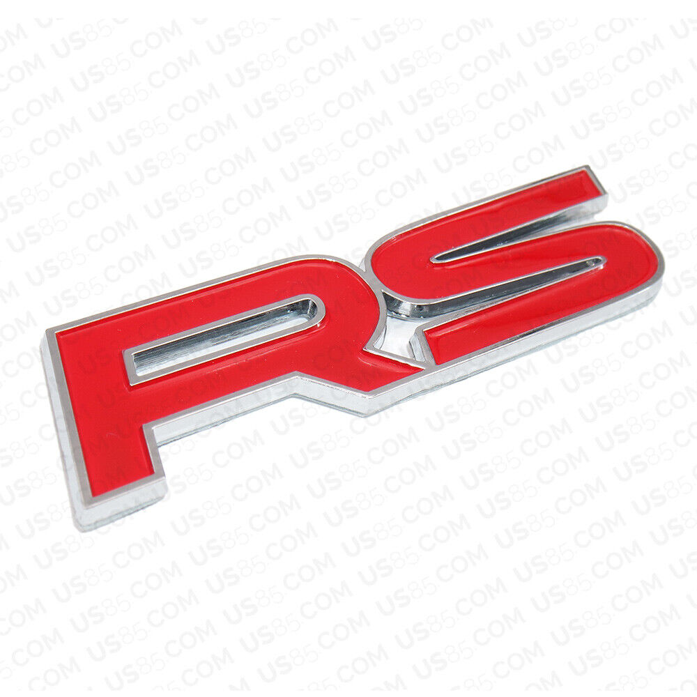 3D Fashion ABS Waterproof RS Car Decal Badge Emblem Sticker for Auto Decoration