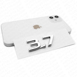 For Infiniti 3.7 Left or Right Fender Marker Badge Emblem Nameplate ABS Chrome