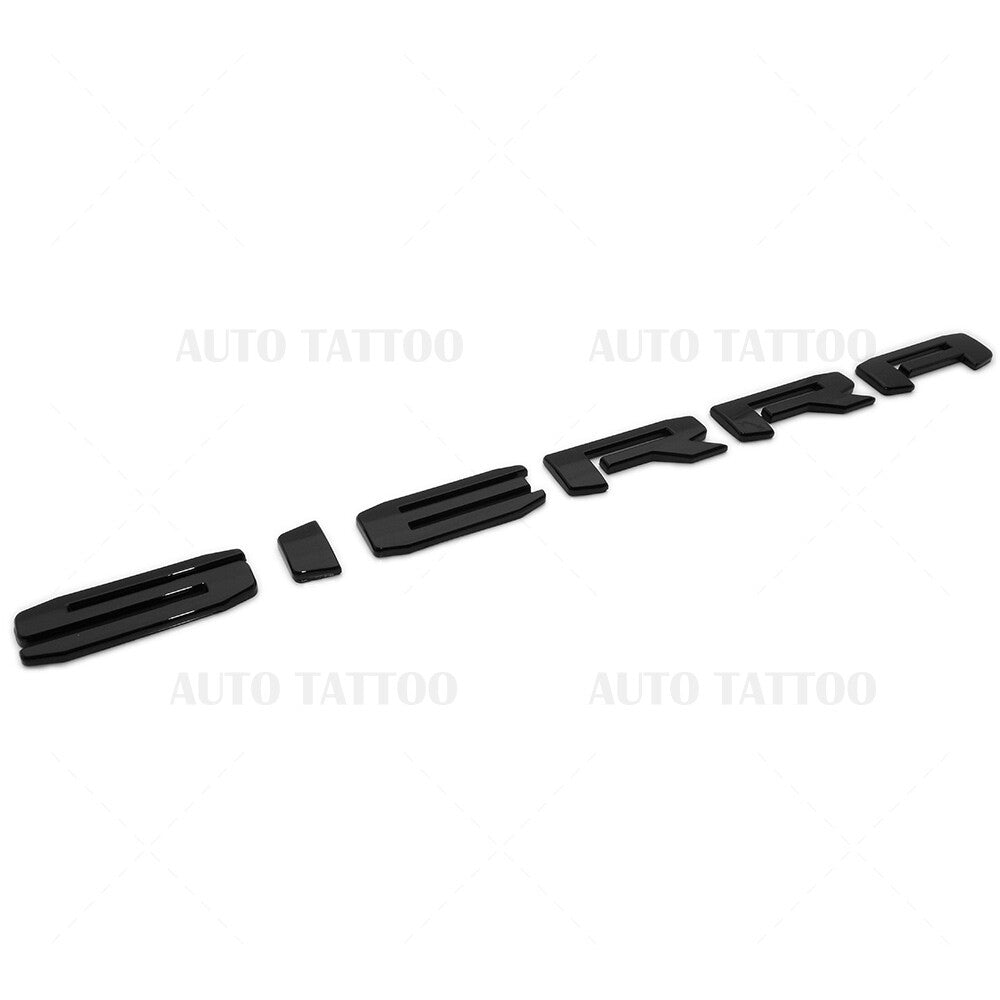 19-21 GMC Sierra with Denali Tailgate Logo Emblem Pickup Badge Nameplate Black