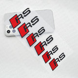 For Audi RS Sport Car Wheels Brake Caliper Sticker Decal Logo Decoration Black