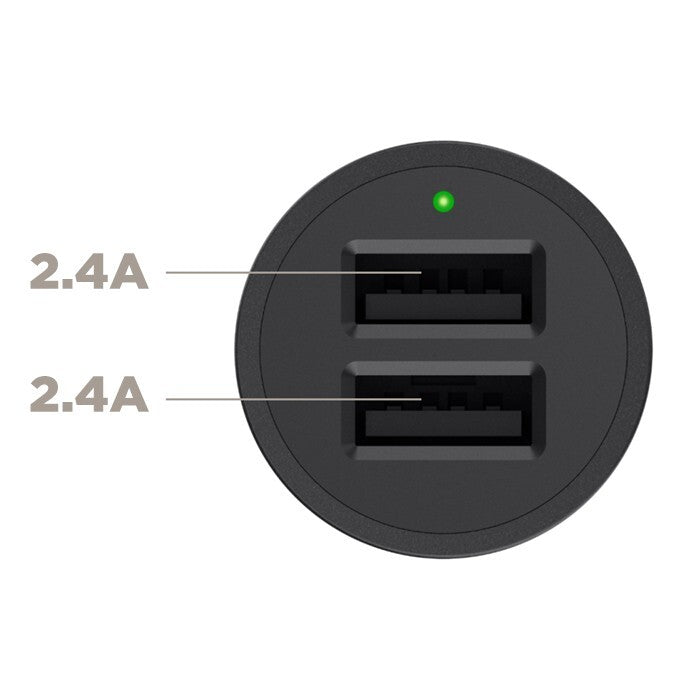 Belkin 2-port USB Car Charger + Lightning Cable for iphone 11 12 13 Pro XS iPod