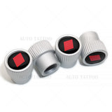 For Audi Sport Roundel Car SUV Wheels Tire Air Valve Caps Stem Dust Logo Cover