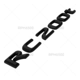 For Lexus Trunk Matte Black RC 200t Letter Logo Badge Emblem Car Replace F-Sport