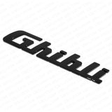 For Maserati Ghibli Gloss Black Trunk Lid Nameplate Logo Emblem Badges Sport OEM