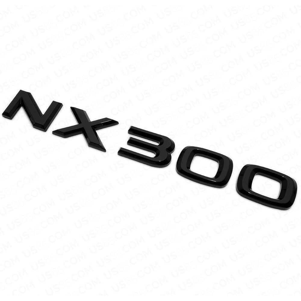 Lexus Liftgate Gloss Black NX 300 Letter Logo Badge Car Emblem Replace F-Sport