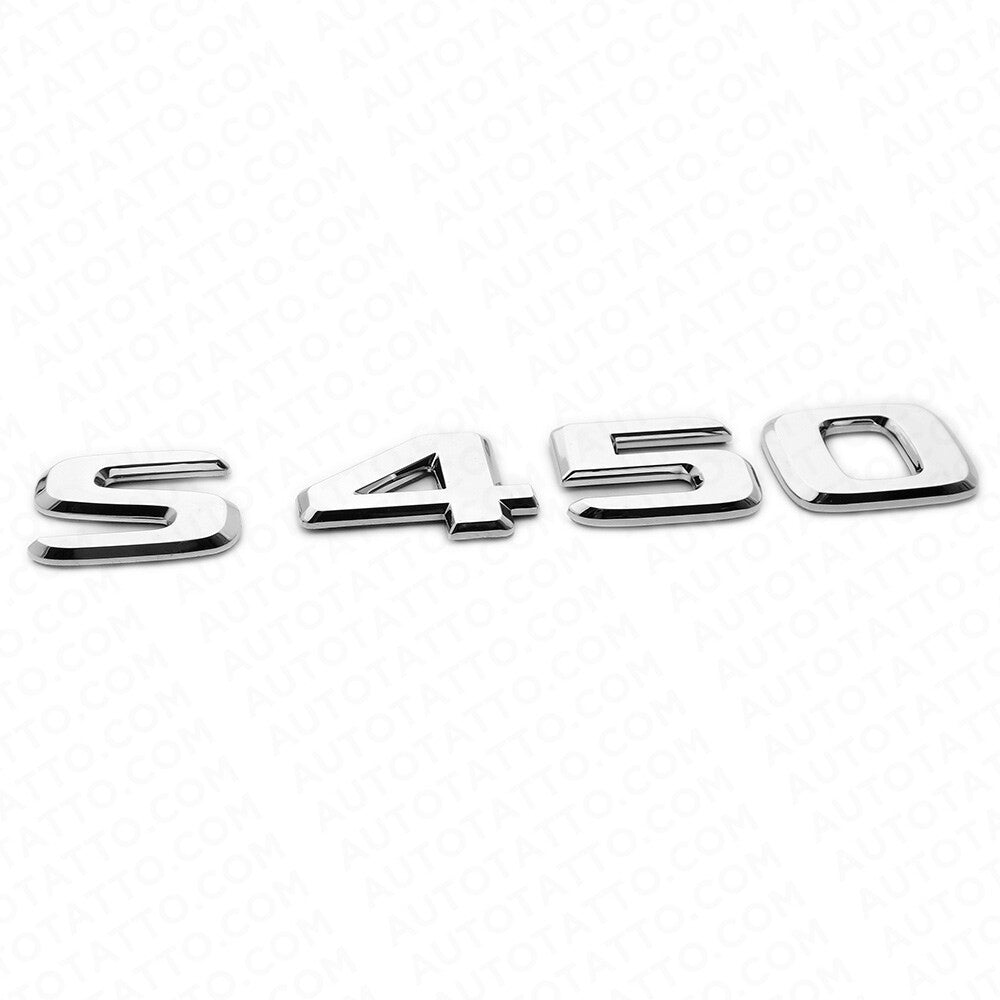 18-21 Mercedes S450 Letter Emblem Luggage Trunk Lid Logo Badge AMG Sport Chrome